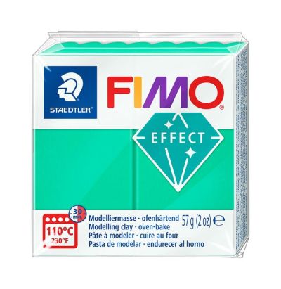 Полимерна глина Staedtler Fimo Effect,57g,прозрачно зелен 504