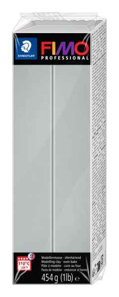 Полимерна глина Staedtler Fimo Prof, 454 g, сив