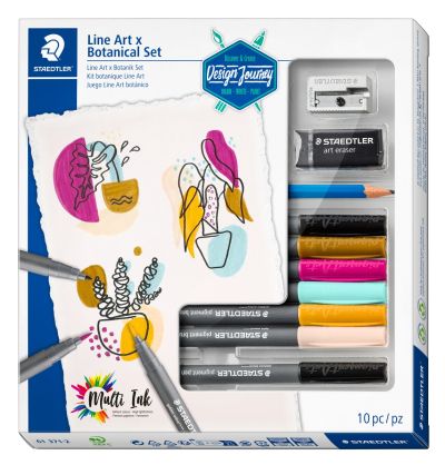 Комплект Staedtler Pigment Brush DJ 10 части, Art&Botanic