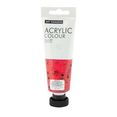 Акрилна боя Art Ranger, в тубичка 75 ml, брокатено червен