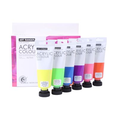 Акрилни боички Art Ranger, 6 спец. цв x 75ml, неон