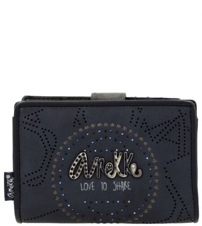 Портфейл Anekke Hollywood Studio Navy, 14x10x3 cm