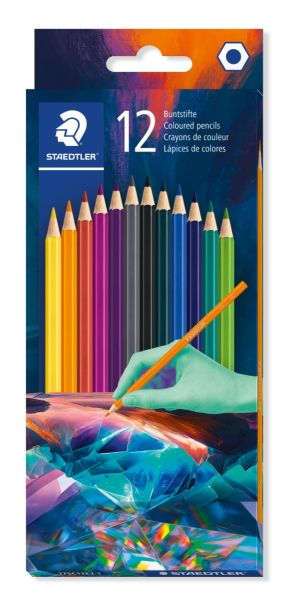 Цветни моливи Staedtler Multiverse 175, 12 цвята, вариант 1