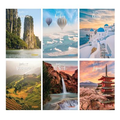 Тетрадка с телчета А5, 60 листа, широки редове, БГ, travel to