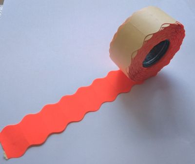 Етикети 26x12 mm за едноредови маркиращи клещи червeни