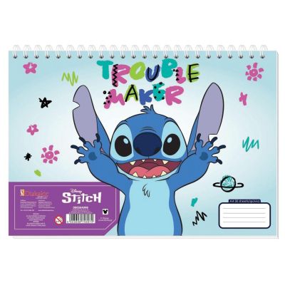 Скицник със спирала А4, 30л, LILOSTITCH