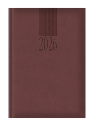 Календар-бележник Lediberg Tucson A5, 2026, бордо