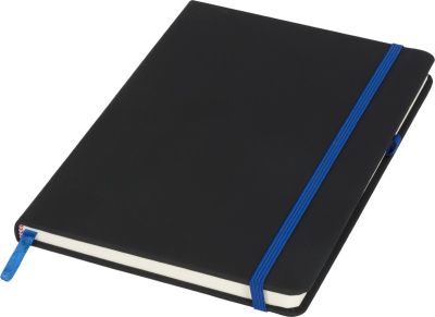 Бележник Noir medium, А5, 96л, чер/син
