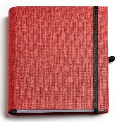 Бележник със скрита спирала Тера, А5, червен