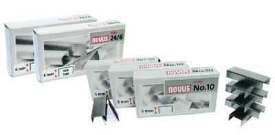 Телчета Novus №10, за малък телбод, до 15л, опаковка 1000