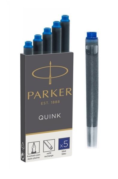 Патрончета Parker Z11 за писалка опаковка 5, син