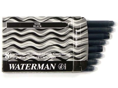 Патрончета Waterman Std за писалка, дълги,тъмно син