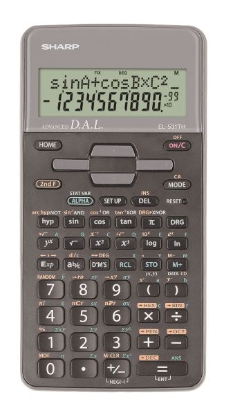 Научен калкулатор SH-EL531TH,10+2разряда, сив
