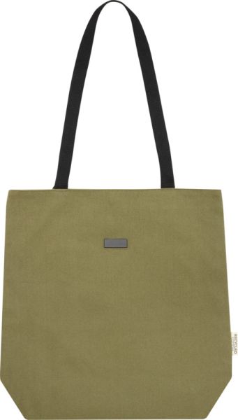 Чанта за лаптоп с дълги дръжки, маслено зелена