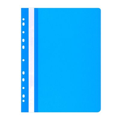 Папка Office Products с прозрачно лице европерф, синя