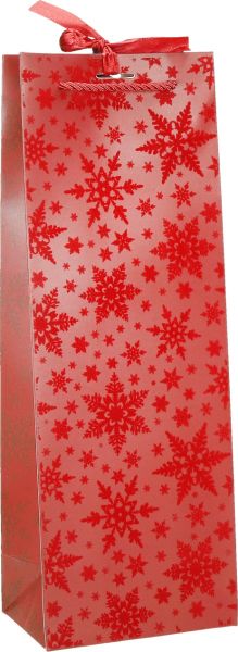 Подаръчна торбичка XMAS Bottle Deluxe, 13x9x36 cm