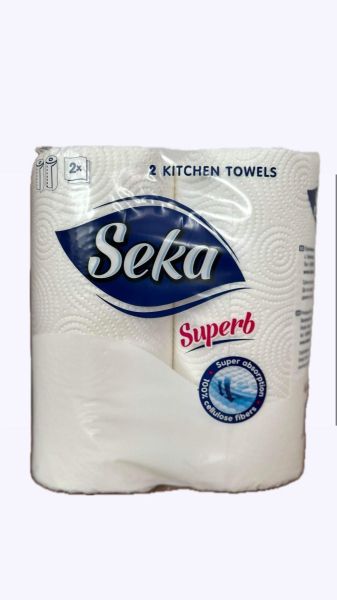 Кухненска ролка Seka, двупл., оп2, бяла