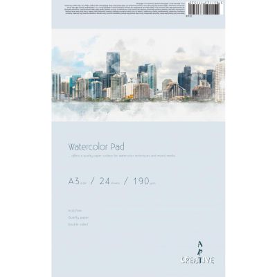 Скицник Watercolor Pad А3, 190 g, 24 листа