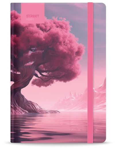 Бележник с ластик A5 Street, твърда корица, 96 листа, JOURNEY