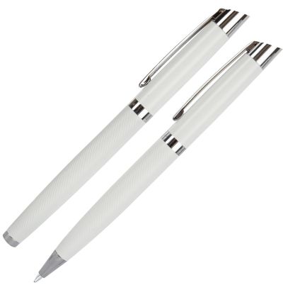 Комплект Wellington Liberty, химикалка и ролер, БЯЛ