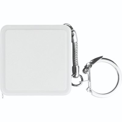Ключодържател - ролетка Macma, 40x40x10mm, бяла