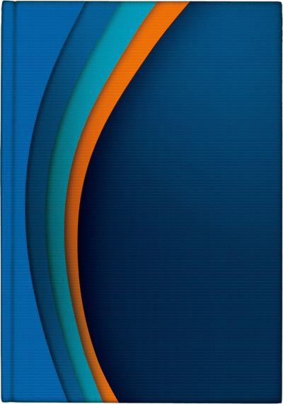 Бележник КБ 21, А5, 336 страници, ламинат, син дизайн