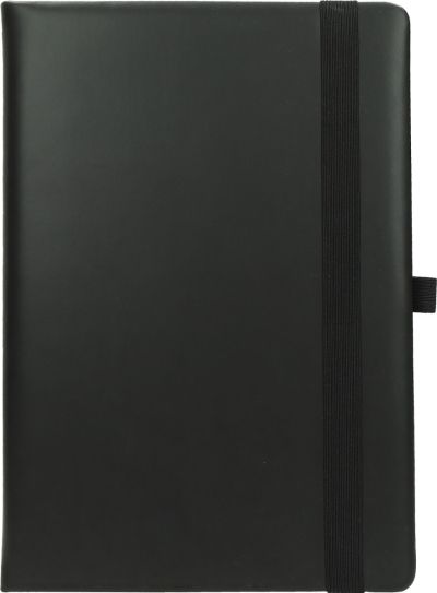 Бележник Flux B5, линиран, 196стр, черен/черен