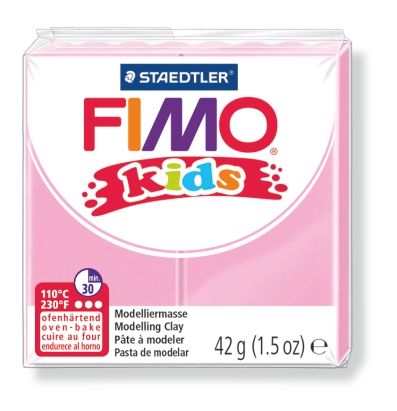 Полимерна глина Staedtler Fimo Kids,42g, светло розов 25