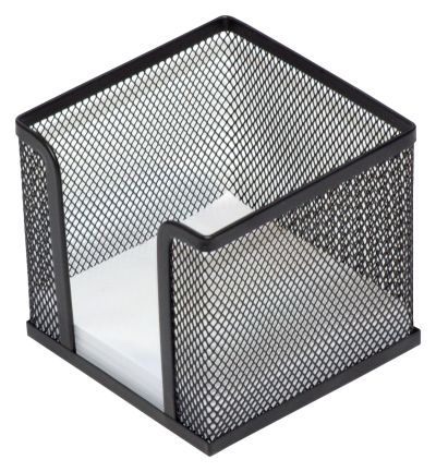 Поставка за хартиен куб, метална мрежа, черна