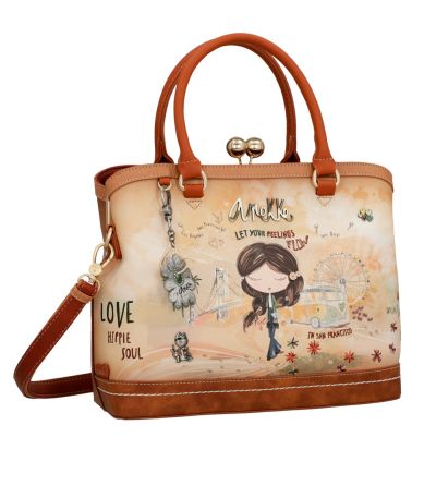 Чанта Anekke Piece&Love Camel, 31x24x13 cm