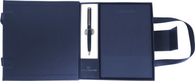 Комплект бележник А5 с химикалка Wellington Oxford, СИН