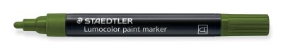 Маркер Staedtler Lumocolor Paint 349, акрилен, МАСЛЕНО ЗЕЛЕН