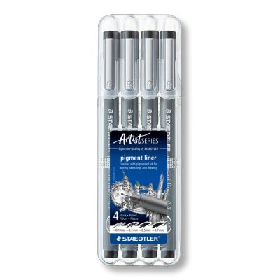 Комплект тънкописци Staedtler Pigment Liner 308, 4 броя