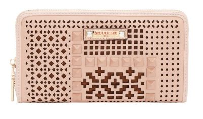Портфейл Nicole Lee, 20.3x10.7x5 cm, РОЗОВ