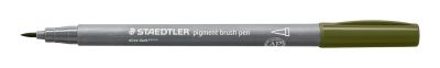 Флумастер Staedtler Pigment Brush 371, МАСЛИНЕН