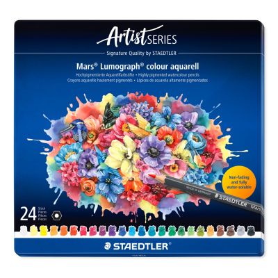 Цветни  моливи Staedtler Mars Lum. Aquarell 104, 24 цвята
