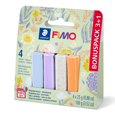 Комплет глина Staedtler Fimo Soft, 3+1 цвята х 25g, 8023-S2 P