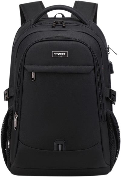 Бизнес раница Street Abroad Black, 47x33x20 cm