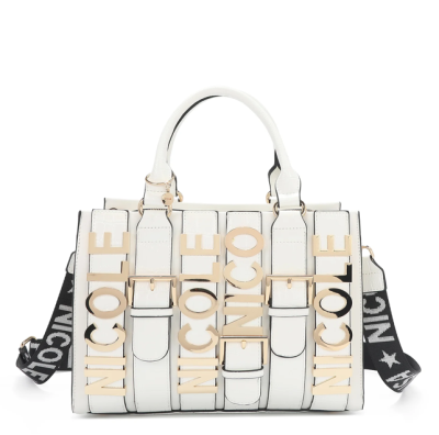 Чанта Nicole Lee, 32.5x23x16 cm, бяла