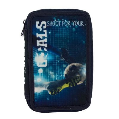 Несесер Octopus, 2 ципа, пълен, 13х19.5х4.5 см, Goals