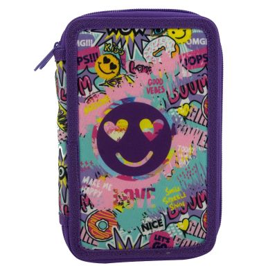 Несесер Octopus, 2ципа, празен, 13х19.5х4.5 см, Smile