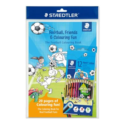 Комплект моливи Staedtler NC 185,12 цв с книжка за оцветяване