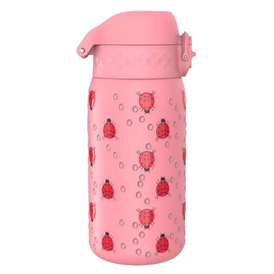 Бутилка за вода Ion8 Print, метална, 400ml, КАЛИНКИ