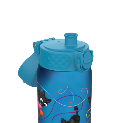 Бутилка за вода Ion8 Print, рециклирана пластмаса, 350ml, Cats