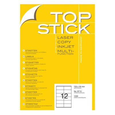 Етикети TopStick 8715, 105x48mm, 100 листа. (1200 броя)