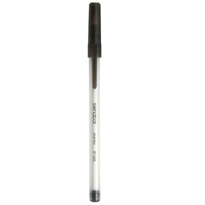 Химикалка Senator Stick Pen, прозрачна, SP1020, черен
