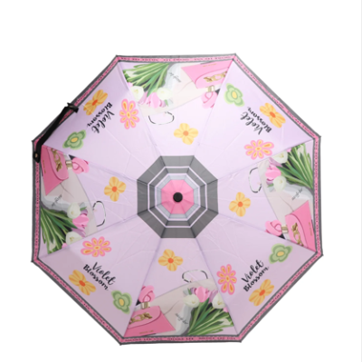 Сгъваем чадър Nicole Lee, Violet Blossom