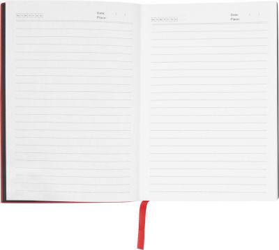 Комплект бележник А5 с х-ка Wellington Oxford, червен