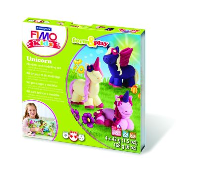 Комплект глина Staedtler Fimo Kids, 4x42g, Unicorn