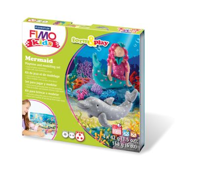 Комплект глина Staedtler Fimo Kids, 4x42g, Mermaid